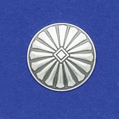 Stamped Round Concho Disk 3/4"