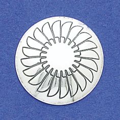 Stamped Round Concho Disk 1"