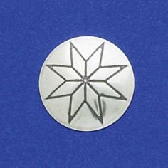 Stamped Round Concho Disk 3/4"