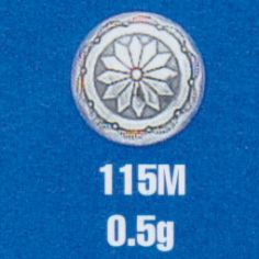 Stamped Round Mini Concho Disk 7/16"