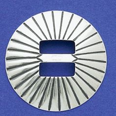Stamped Round Slide-On Concho Disk 1-1/2"