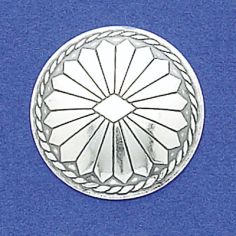 Stamped Round Concho Disk 1"