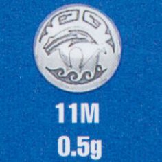 Stamped Round Mini Concho Disk 7/16"