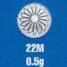 Stamped Round Mini Concho Disk 7/16"