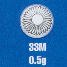 Stamped Round Mini Concho Disk 7/16"