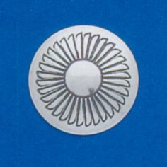Stamped Round Concho Disk 3/4"