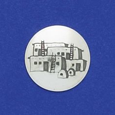 Stamped Round Concho Disk 3/4"