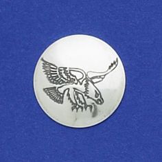 Stamped Round Concho Disk 3/4"