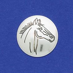 Stamped Round Concho Disk 3/4"