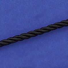 Cord Necklace 3mm Rayon Twist Black With Lobster Claw