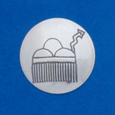 Stamped Round Concho Disk 3/4"