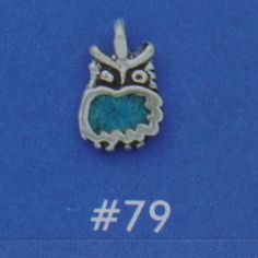 Owl w/ Imitation Turquoise Inlay