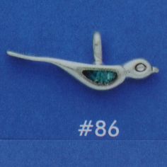 Stick Bird w/ Imitation Turquoise Inlay