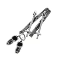 Skis with Boots, movable