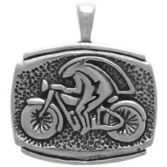Kokopelli on motorcycle, Pendant