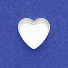 10mm Heart Bezel Cup Plain