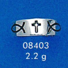 Christian Fish Cross Ring