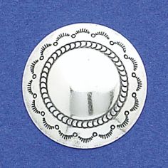 Stamped Round Concho Disk 1"