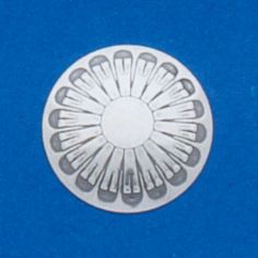 Stamped Round Concho Disk 3/4"
