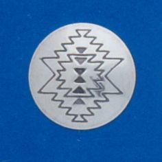 Stamped Round Concho Disk 3/4"