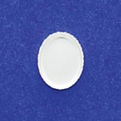 7X9mm Oval Bezel Cup Serrated