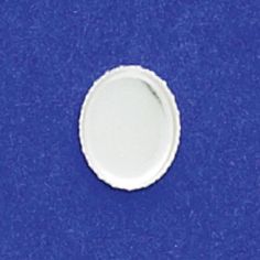 8X10mm Oval Bezel Cup Serrated