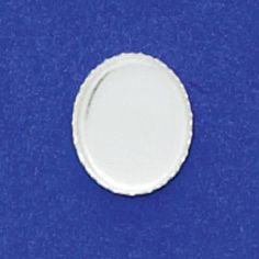 10X12mm Oval Bezel Cup Serrated