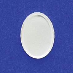 13X18mm Oval Bezel Cup Serrated