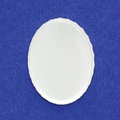 18X25mm Oval Bezel Cup Serrated
