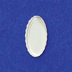 6X12mm Oval Bezel Cup Serrated