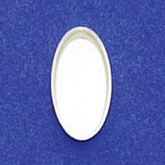 9x18 mm Oval Bezel Cup Plain