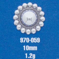 Stamped Round Concho 10mm