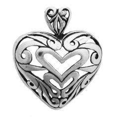 Filigree  Heart Pendant