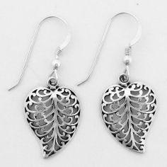Leaf Earrings on French Wire