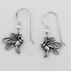 Bee Earrings on French Wire