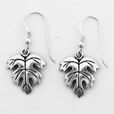 Leaf Earrings on French Wire