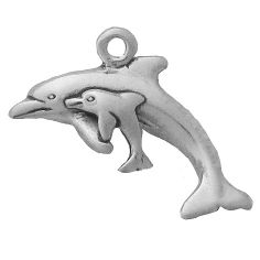 Dolphin with Calf Pendant