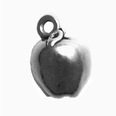 Apple, Solid Silver Charm