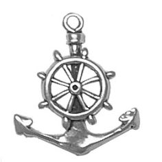 Anchor with Wheel Charm