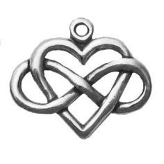 Infinity Heart Charm