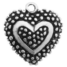 Heart with Dots Pendant
