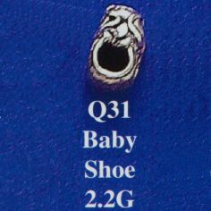 Baby Shoe Spacer Bead