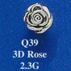 3D Rose Spacer Bead