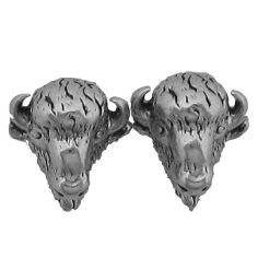 Buffalo Head Earrings