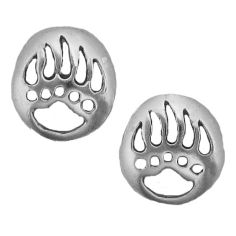 Bear Paw Print Earrings