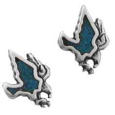 Eagle, Turquoise Inlay Earrings