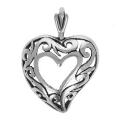 Heart in a heart Pendant