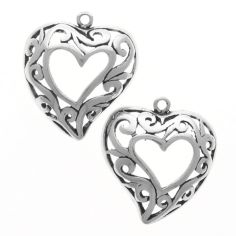 Heart In A Heart Earrings